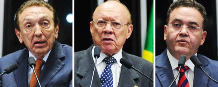 Lobão, João Alberto e Roberto Rocha: ação conjunta no Senado